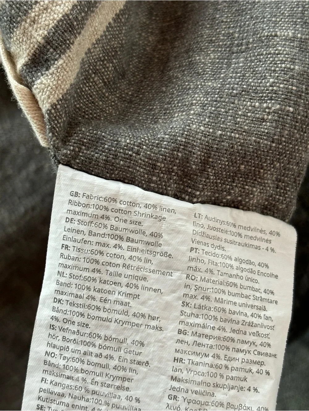 Scandinavian Linen and Cotton Apron